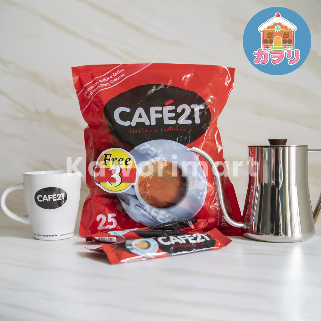 

CAFE21 INSTANT COFFEEMIX NO SUGAR / KOPI INSTANT 2IN1 CAFE 21 SINGAPORE / 25+3PCS (25gr)