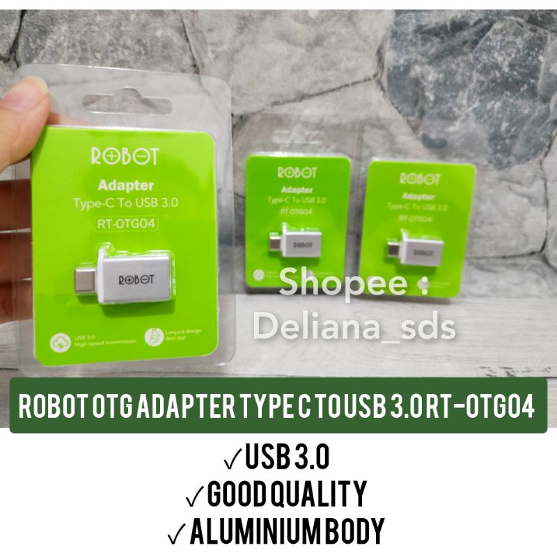 Robot OTG Adapter Type C RT-OTG4 Garansi Resmi 1 Tahun Otg Type C Otg Tipe C Kabel Otg Type C Kabel 