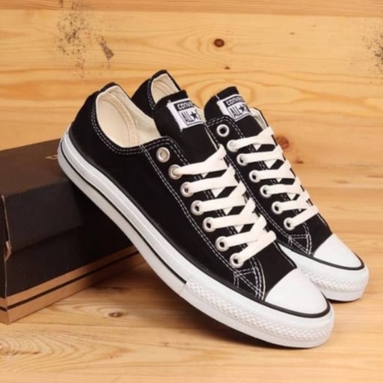 Sepatu Converse23 All Star Classic Hitam Sepatu Sneakers Casual Wanita Pria Sepatu Sekolah Masa Kini Bisa COD