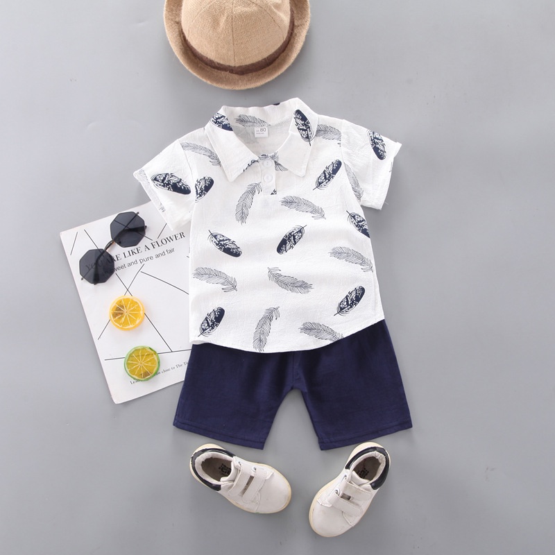 0-4 tahun anak anak bayi pakaian musim panas modis baju kemeja setelan anak perempuan korea fashion 