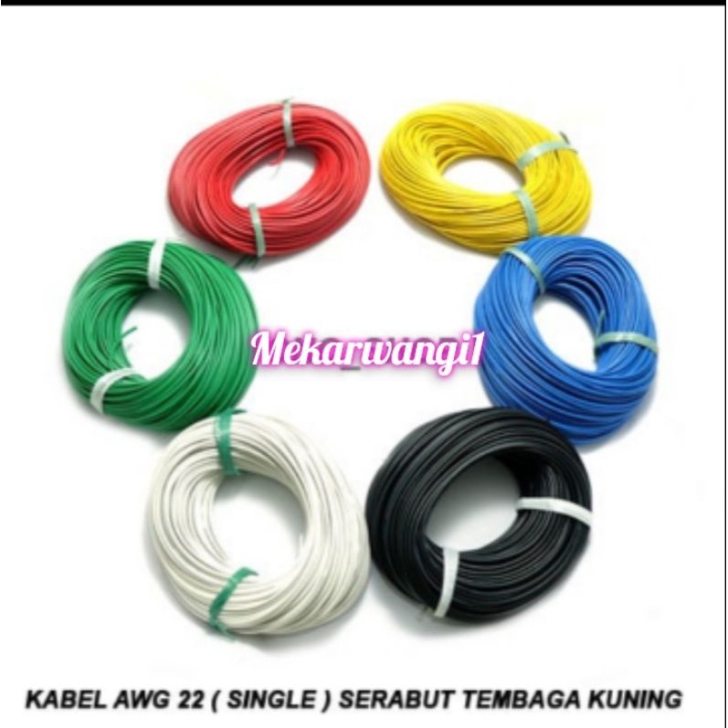 KABEL AWG 22 50meter kabel single