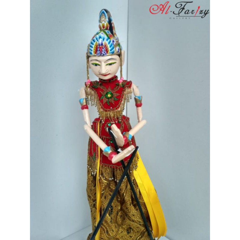 Wayang Golek Arjuna kualitas medium ukuran 60 cm