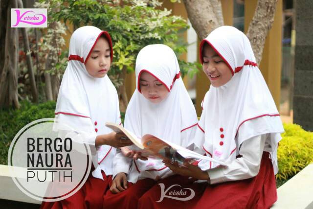 Bergo Naura By Keisha Kerudung Anak Sekolah Sd Shopee Indonesia