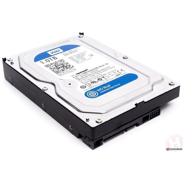 HARDDISK INTERNAL/PC WD 1TB Sata3 7200 BLUE 64MB.(WD10EZEX) - RESMI TOP