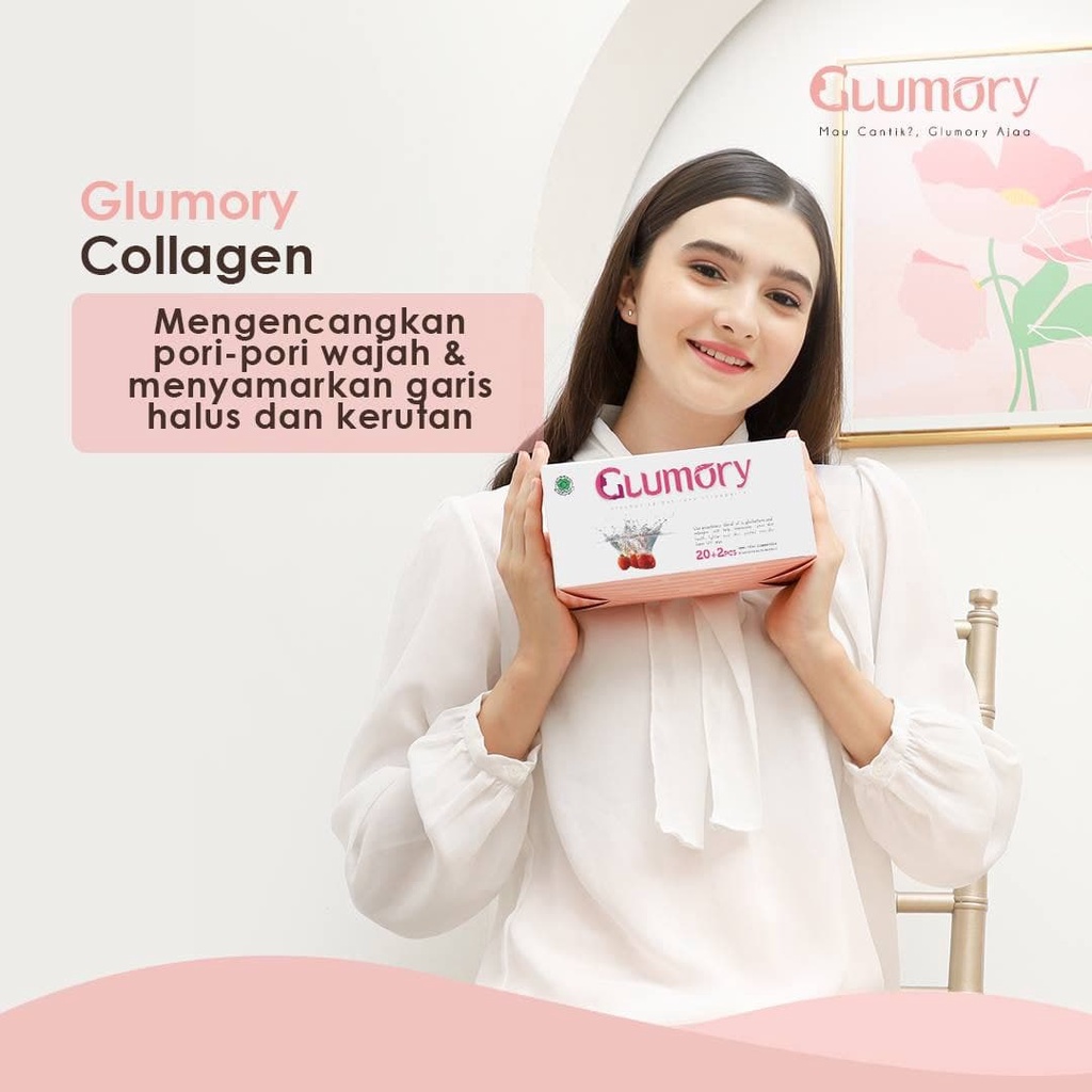 Glumory Beauty Drink Original Suplemen Kecantikan Colagen Minuman Kecantikan Pemutih Wajah