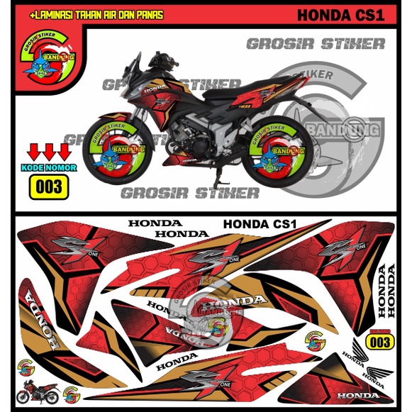 STRIPING MOTOR STIKER VARIASI HONDA CS1