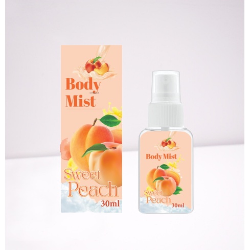 Kanzo - Parfum Body Mist Sweet Peach 30ml Premium / Parfum Peach 30ml Best Seller / Parfum Wanita Wangi Tahan Lama