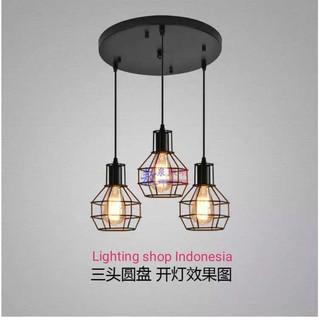 Lampu gantung 3in1 dapet 1set 3Lampu minimalis simple hias Lampu gantung 3in1 dapet 1set 3Lampu minimalis simple hias