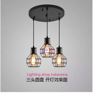  Lampu  gantung  3in1 dapet 1set 3Lampu minimalis simple  hias 