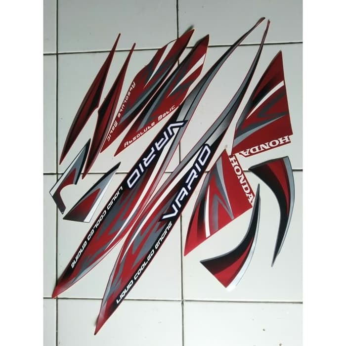 stiker striping honda vario 2012 merah