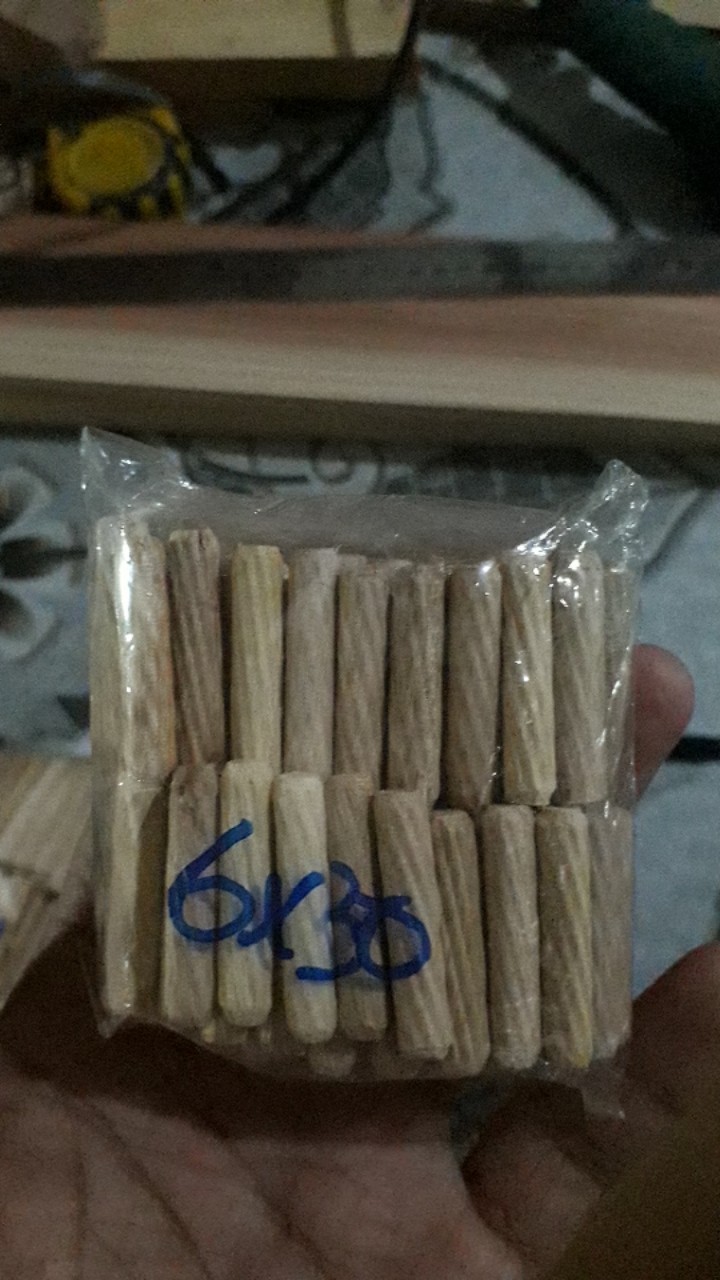 Dowel Kayu Uk. 6mm X 30mm