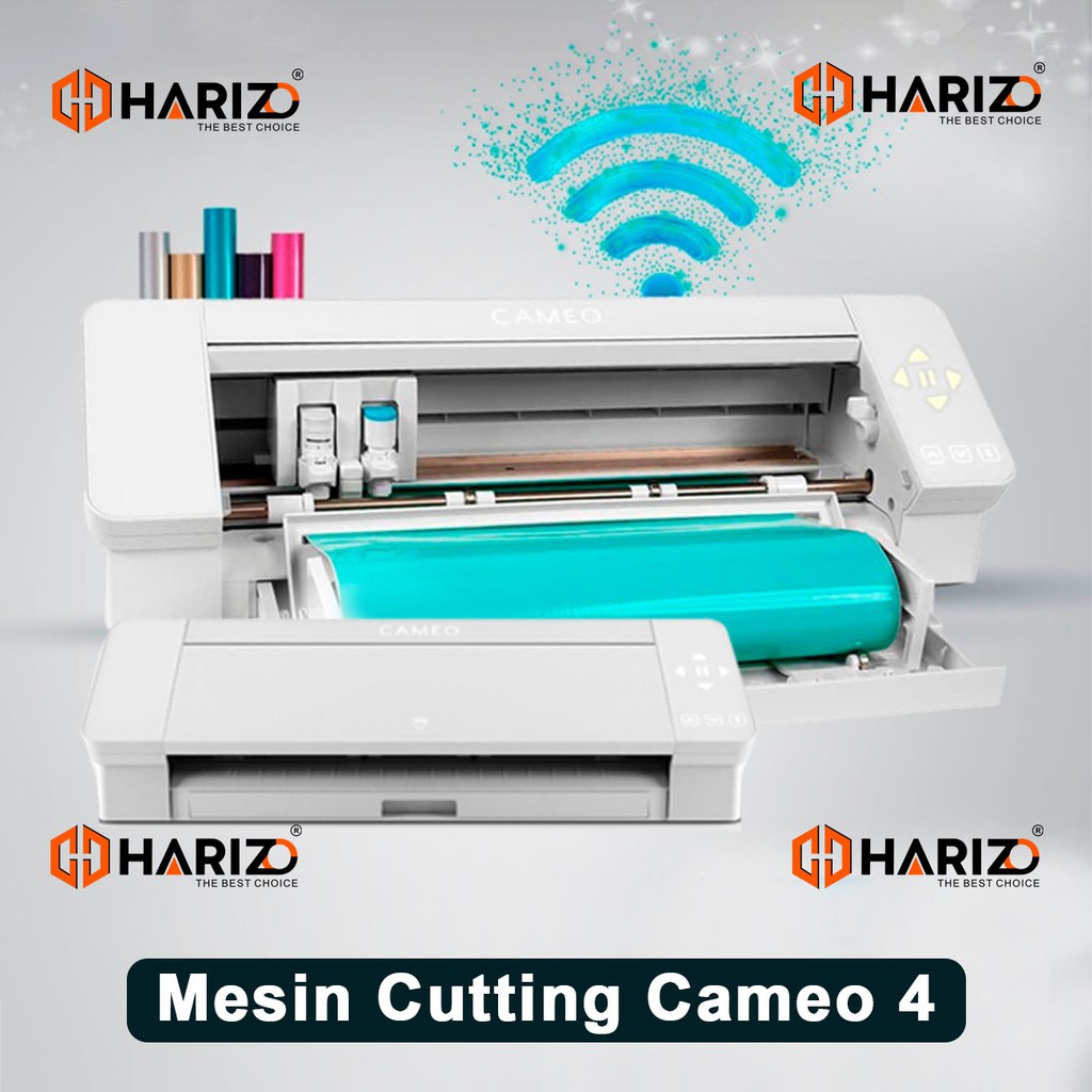 Mesin Cutting Sticker Cameo 4 Mini Print And Cut Potong Gambar Print Printer Sablon Baju Kaos Bola Shopee Indonesia