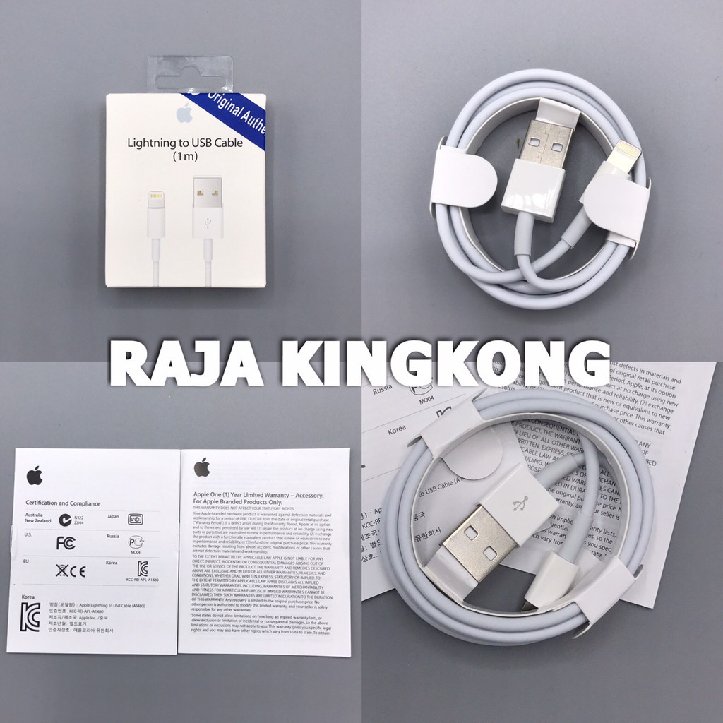 Terlaris kabel iphone / lightning cable 8 pin 5/5s/6/6s/6s+/7/7+ ori  iphone 7 Generation