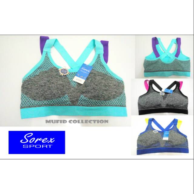 (PROMO, GROSIR )BH Sport SOREX 2103# Tali Silang 2 Warna Free Size