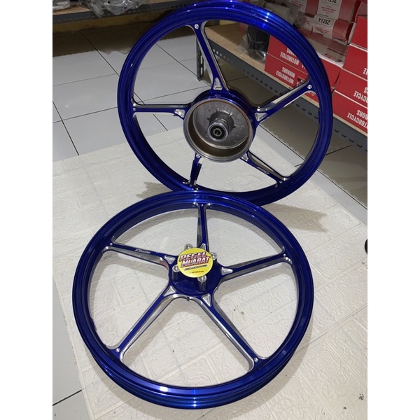 VELG ENKEI ANODIZE CNC FG511 RING 17 BIRU/BLUE FIZR F1ZR JUPITER Z JUPITER Z1 MX OLD RX KING