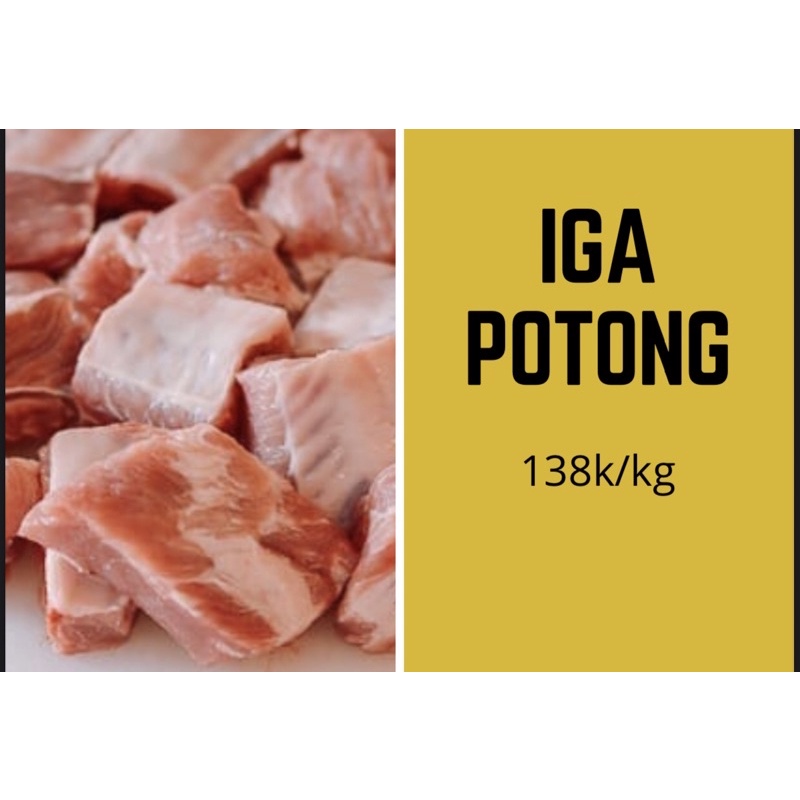 

babi iga potong 1 kg