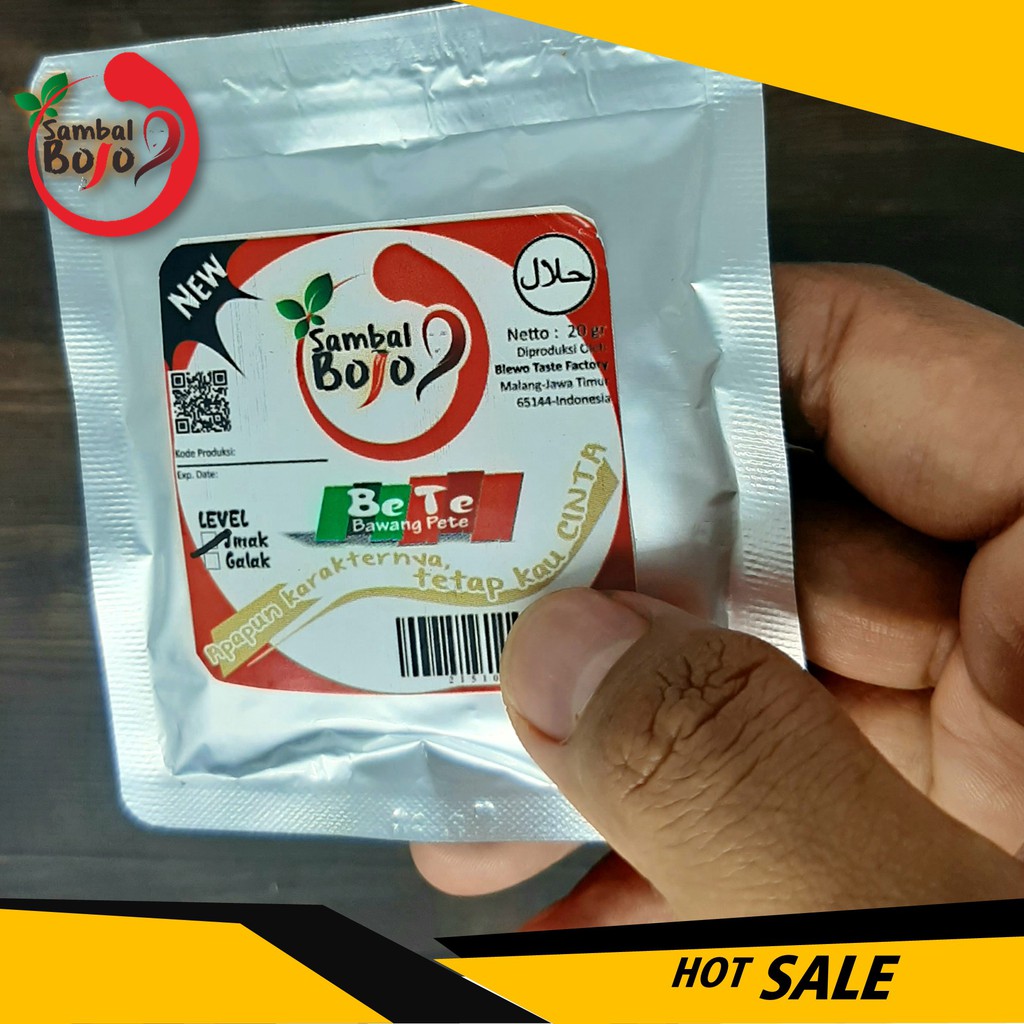 Sambal Viral Sambal Bawang pETE (Bojo BETE) Sambal Kemasan Sachet 20gr