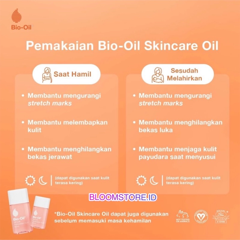 BPOM Bio Oil Penghilang Bekas Luka ANTI SCAR &amp; Stretchmark Selulit Jerawat BIOOIL 60 25 125 ml 25ml 60ml 125ml