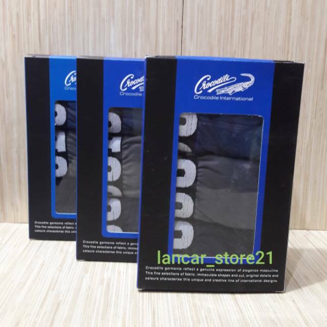 3PCS CELANA DALAM CROCODILE 521-251/CELANA PRIA/CD PRIA[isi 3PCS]