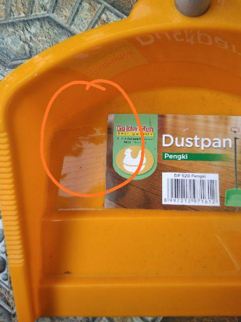 1 Set Golden Hen Pengki Plastik / Serok Sampah / Kedukan / Dust Pan Dp - 520
