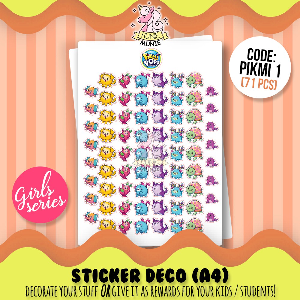 

Sticker Deco - Pikmi Pops #1 Stiker Girls - Hunie Munie