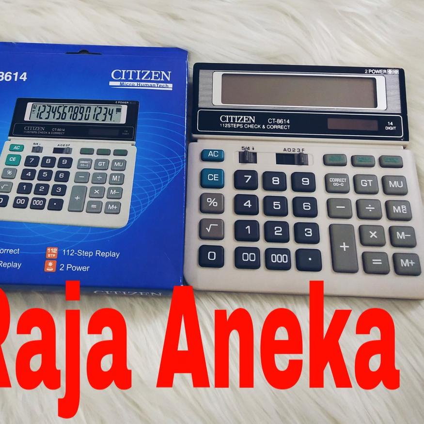 

Miliki Kalkulator Citizen Ct 8614 . Kalkulator Citizen 14 Digit Calculator dengan 000 tiga nol 0 CT8614