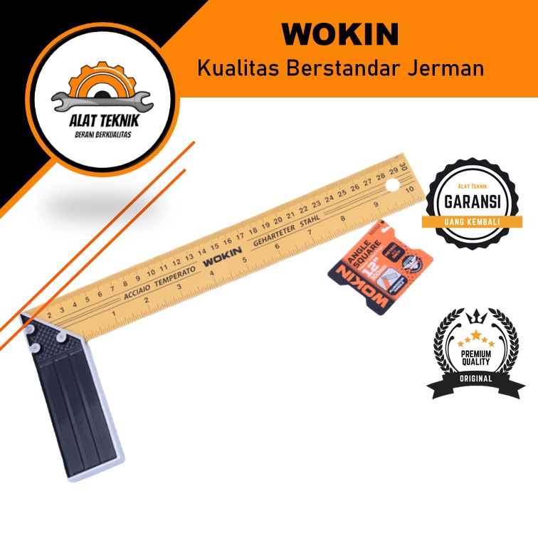 

PENGGARIS SIKU L 90 ANGLE SQUARE 12" (300mm) WOKIN (ORIGINAL)