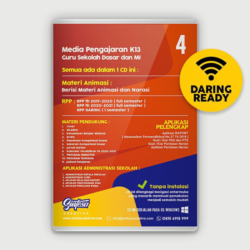 Rpp Daring Rpp 1 Lembar K13 Cd Perangakat Pembajaran Sd Mi Kelas 1 Sampai Dengan Kelas 6 Tematik Shopee Indonesia