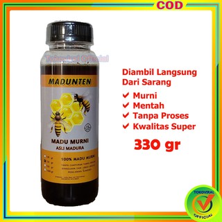 Madu Murni 330 gr / Madu Mentah Tanpa Proses / Madunten