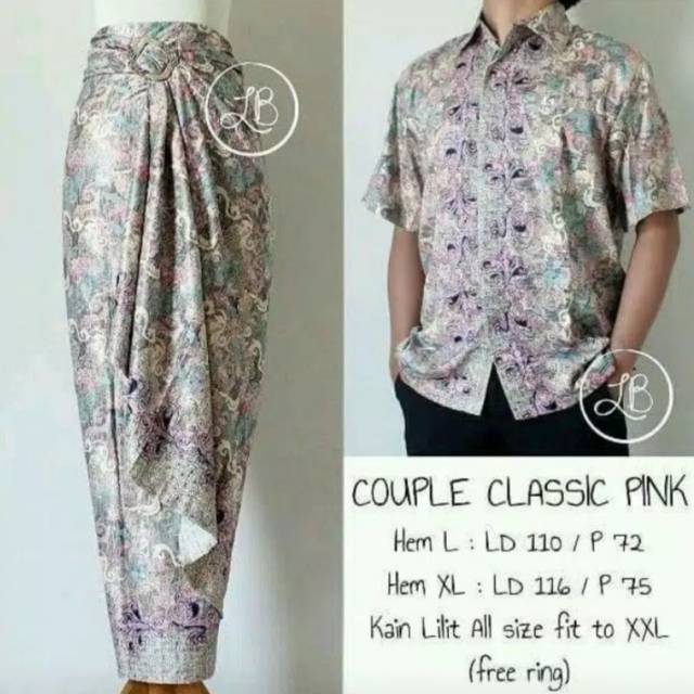 Kemeja batik couple rok lilit / Rok lilit / Kemaja batik terbaru / Hem batik couple / Kemeja mewah /