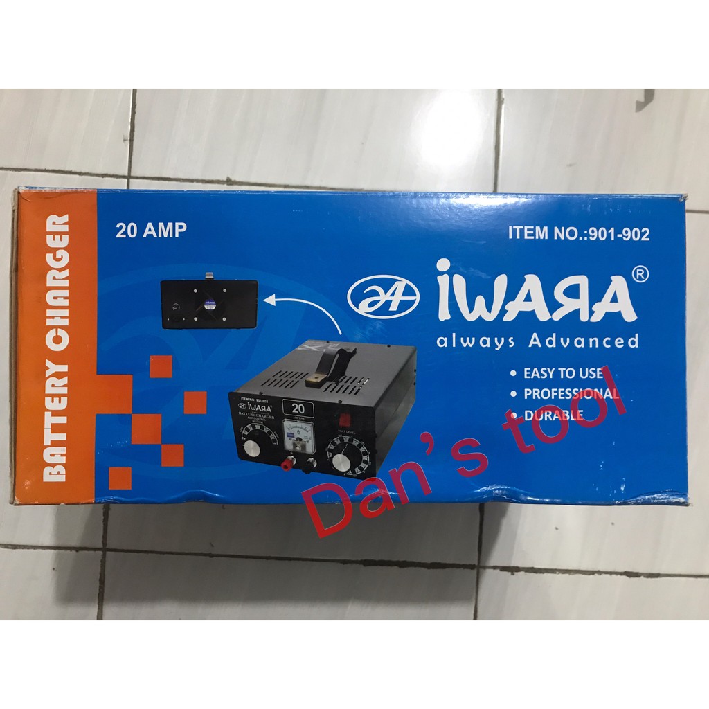 Battery Charger 20 Ampere IWARA / Charger Aki Heavy Duty