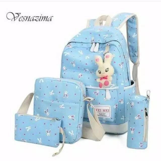 Back Pack Double Decker_Tas Ransel Anak_Lol_Unicorn_Superhero_Paw Patrol_Shopkins Fashion Cewek W5Q3