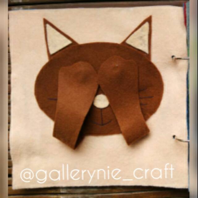 busy book flanel / activity book / buku flanel / mainan edukasi