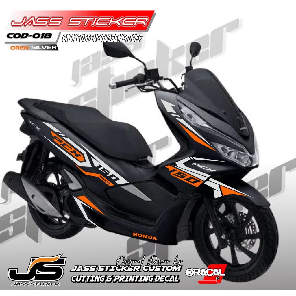 (COD) STICKER CUTTING PCX 150 /STIKER STRIPPING PCX/STRIPING VARIASI PCX / AKSESORIS MOTOR PCX