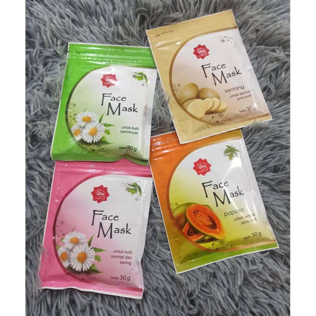 Viva Face Mask - Masker Wajah 30gr (Sachet)