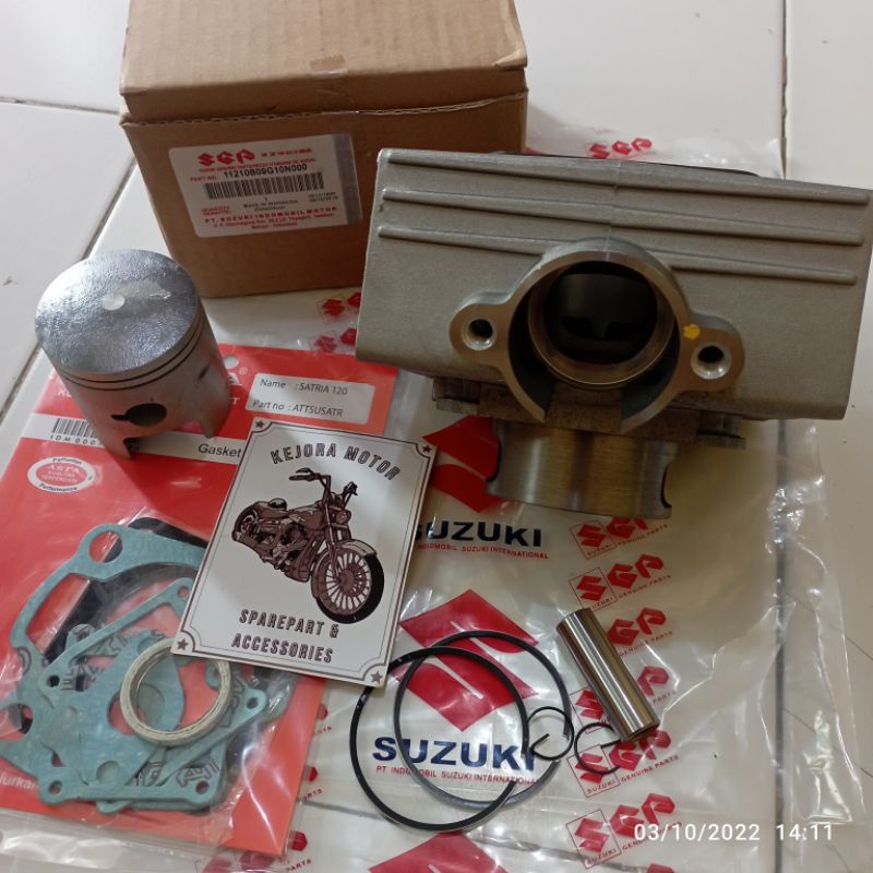 Blok Seher Cilynder Plus Topset Suzuki Satria 2T Satria Hiu Lumba Satria 120 Satria Kotak