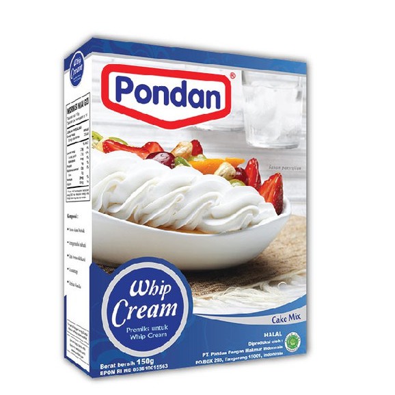 

Pondan Whip Cream 150gr