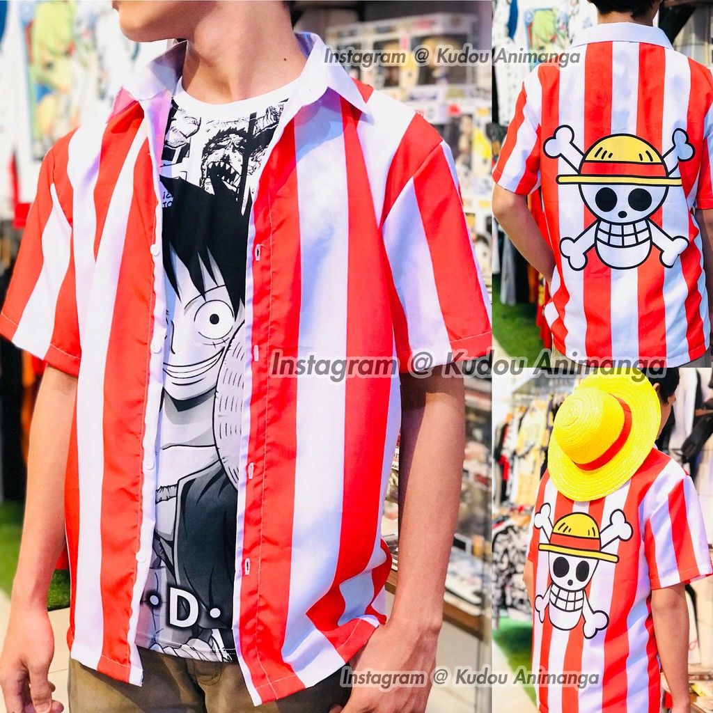 Kemeja Cosplay Luffy Stampede Onepiece