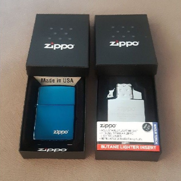 Bundling Set Zippo with Butane Insert Single Torch