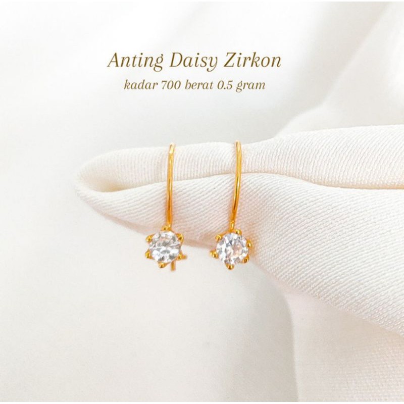 Murah Sepasang anting emas asli kadar 700 model desi Keren