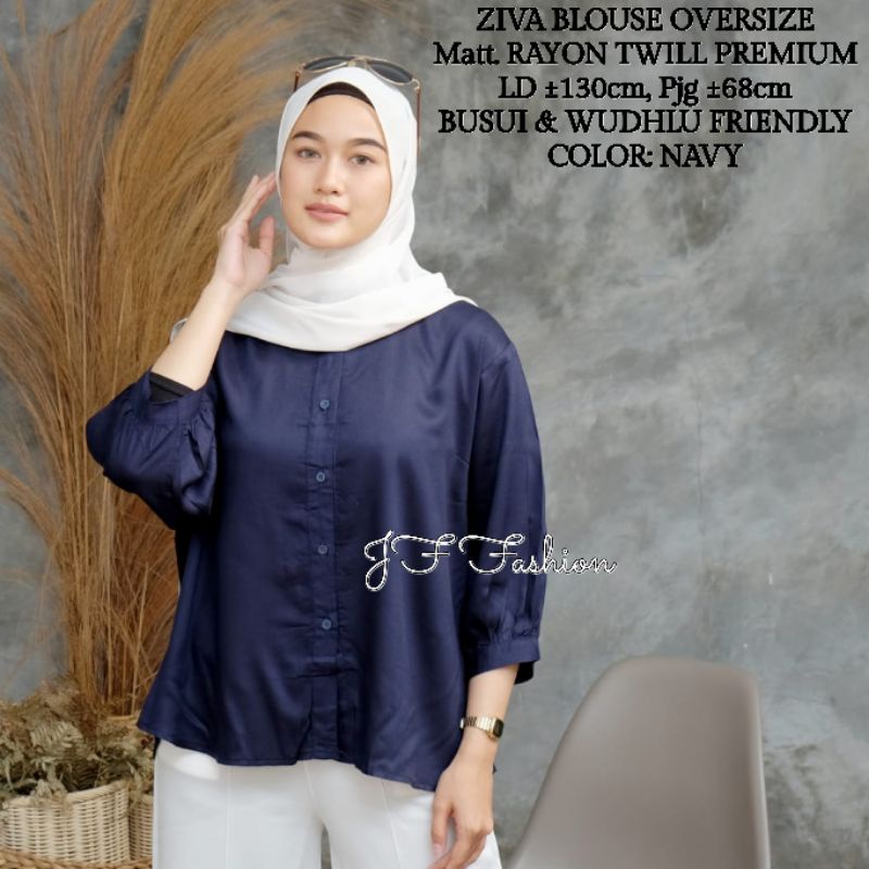 ZIVA BLOUSE OVERSIZE (JUMBO/LD ±130cm) RAYON TWILL PREMIUM //JF536