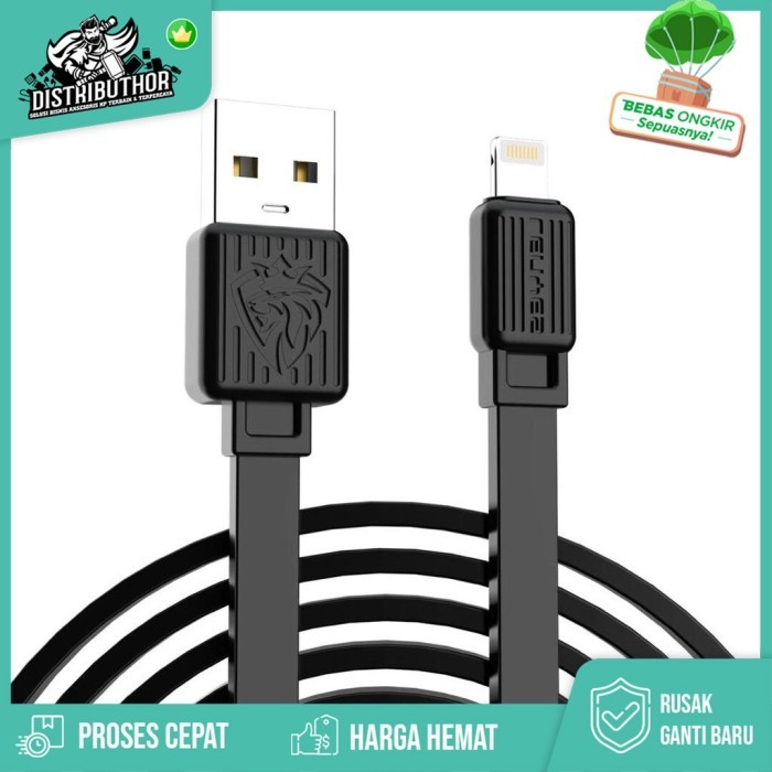 Kabel Data USB Charger LENYES LC926 Lightning Iphone Fast Charging Ori