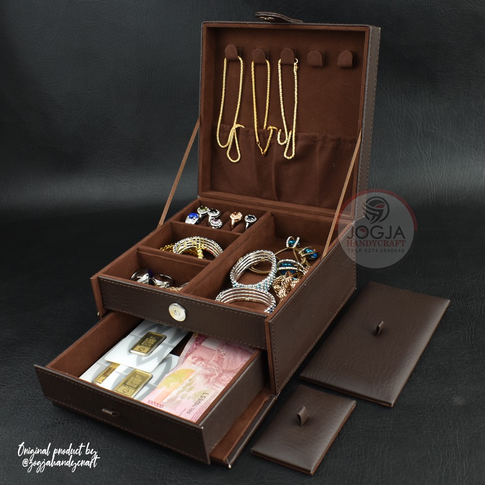 New Jewelry Box  - Kotak Tempat Perhiasan Emas, Kalung, Gelang, Cincin