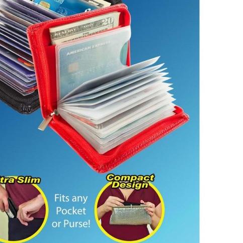 

❅ Lock Wallet Dompet Kartu Kredit Secure RFID Blocking ✱