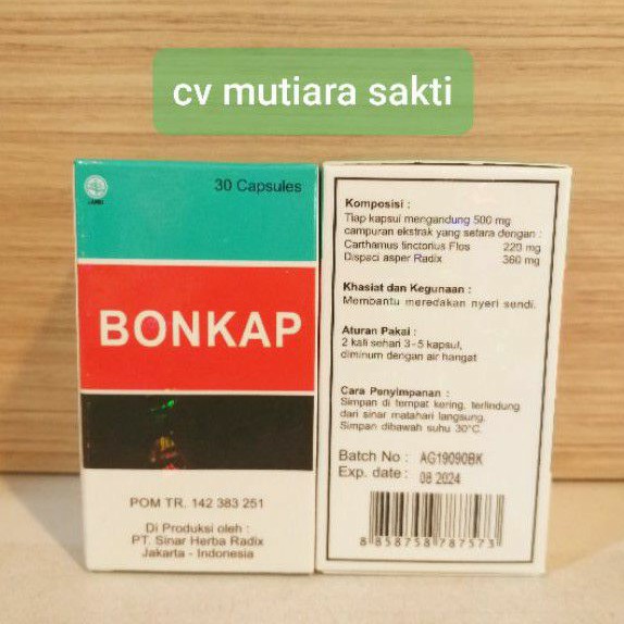 BONKAP KAPSULE , OBAT NYERI SENDI DAN TULANG