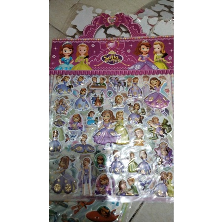 stiker anak frosen dan hello kitty