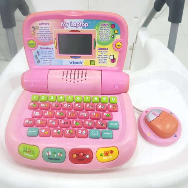 Vtech My laptop. Laptop mainan anak. Preloved branded murah. Mainan bekas second