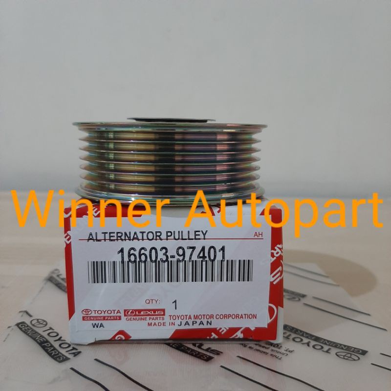 Pulley alternator / Pully alternator Toyota Avanza 1.5 Rush 6pk