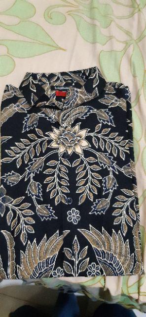 Lbl155 Kemeja Batik Pria Slimfit Original Lengan Panjang