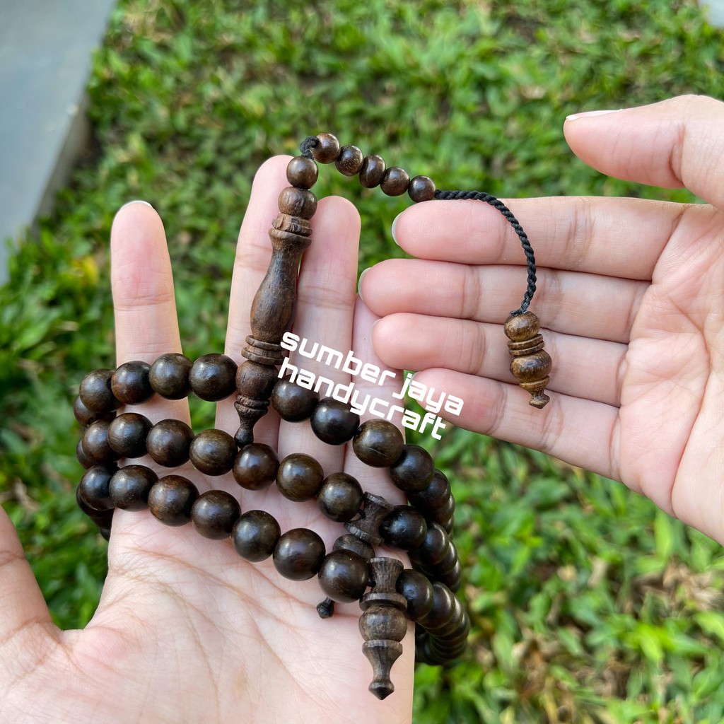Tasbih gaharu grade A super  99 butir Gaharu asli
